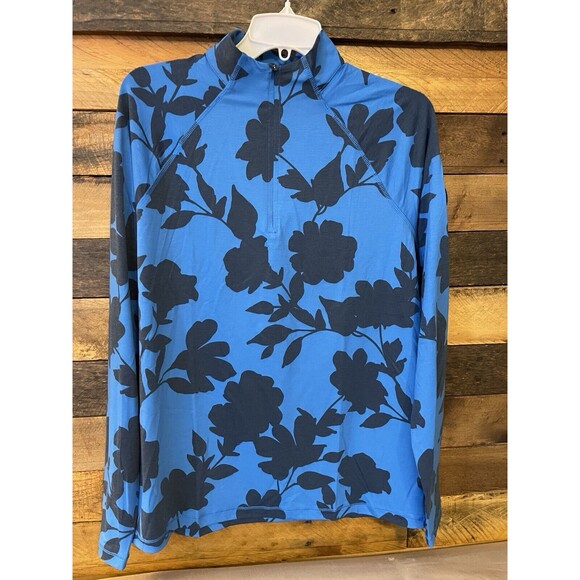 G/FORE TONAL FLORAL LUXE MENS GOLF MID LAYER RACER New With Tags Size Large - Picture 6 of 8